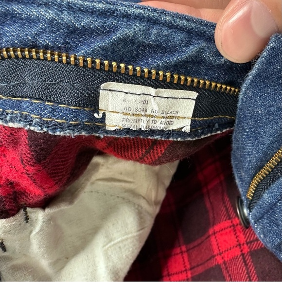 Vintage Madewell Men’s Flannel Lined Jeans - Picture 9 of 12